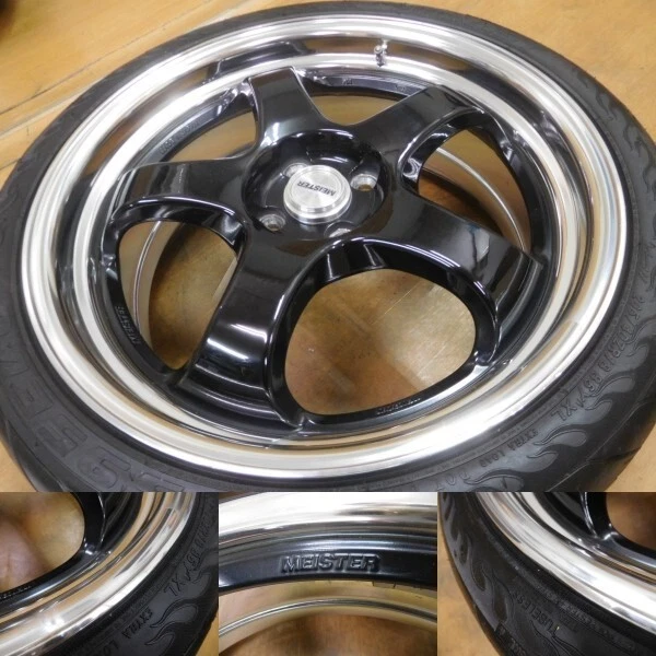 JDM 15-262 Beautiful Deep rim work MeisterS118in 8J +40 7.5J +42 PCD1 No Tires - Image 8