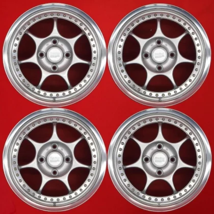 JDM 90's Rare ENKEI Racing S 4Wheels No Tire 16x6.5+48 4x114.3 Hub73