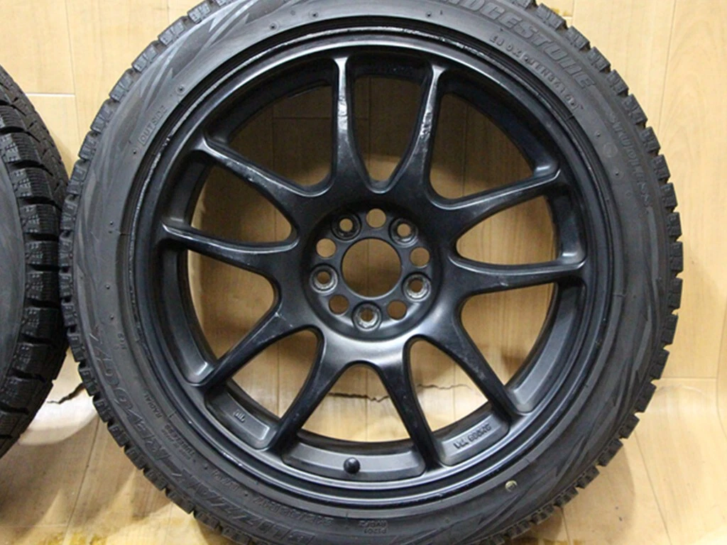 JDM C29 WORK EMOTION CR Kai 17X7J+47 PCD100 Bridgestone BLIZZAK REVO G No Tires - Image 3