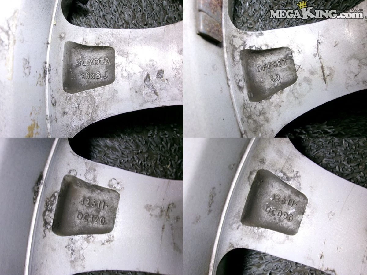 JDM Toyota Tundra genuine 20-inch wheels 8J+60 5x150 bolt pattern with No Tires - Image 9