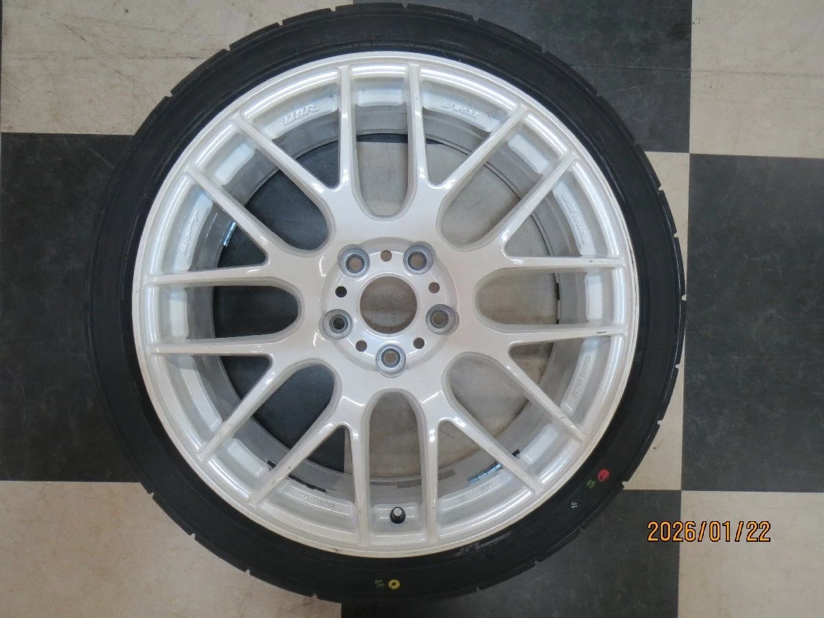 JDM WORK EMOTION M8R 18JZX100 JZX110 Skyline 8.5J +38 / 9.5J +38 5H114 No Tires - Image 2