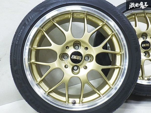 JDM BBS RG712H 4Wheels no tires 17x7+38 4x100 Gold - Image 4