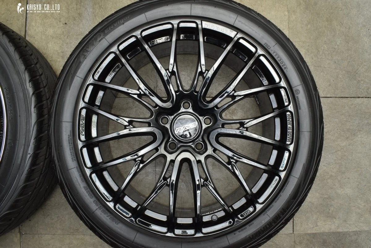 JDM Good condition RAYS HOMURA 2x10 BLACK CLEAR EDITION 20-inch 8.5J + No Tires - Image 4