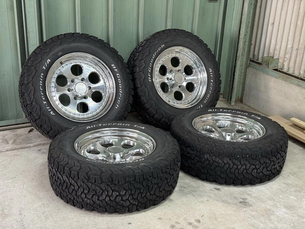 JDM MEIWA ELFORD Bloodstock 3P Polished 176H 6x139.7 PCD 8J+13 265/65R No Tires - Image 2