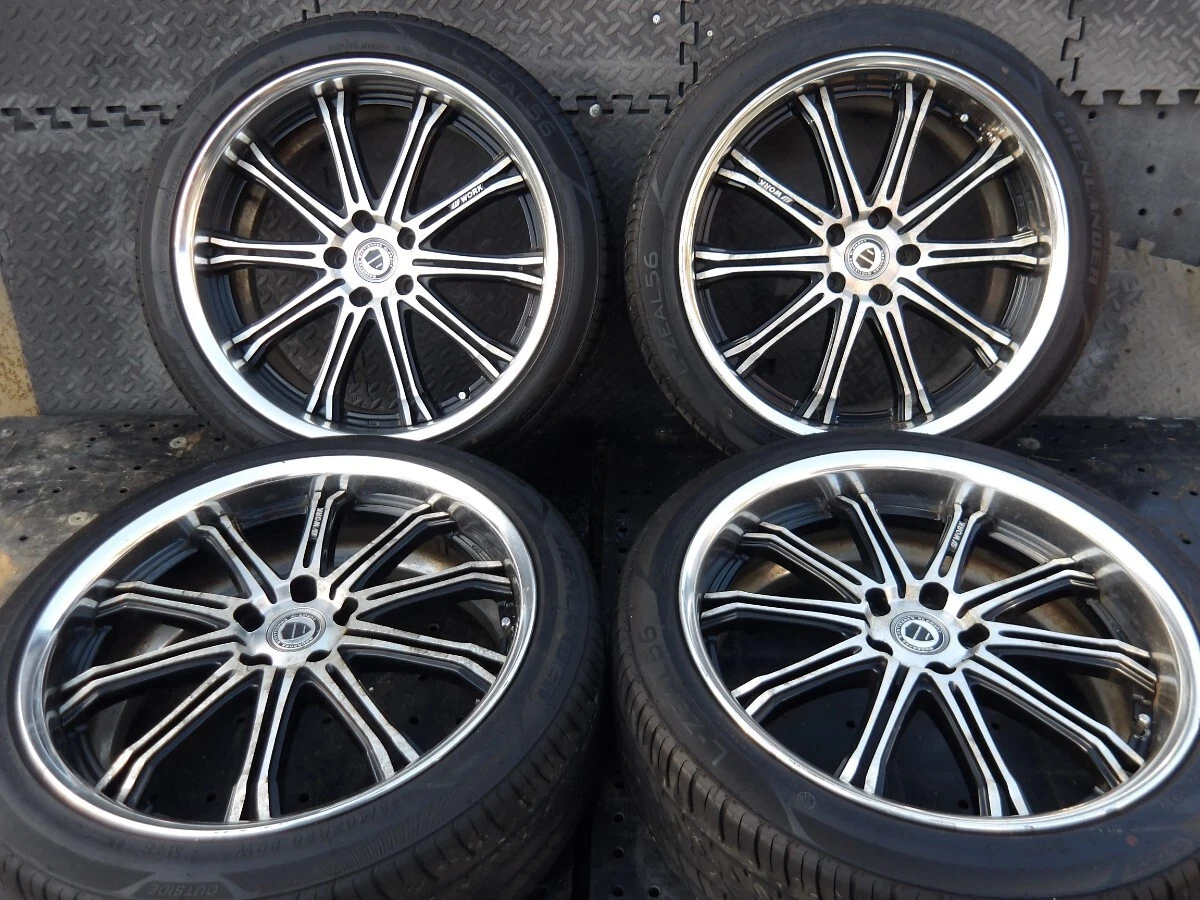 JDM Popular WORK Schbart SC1 SW1 Brushed Polished Tires with Good Groo No Tires