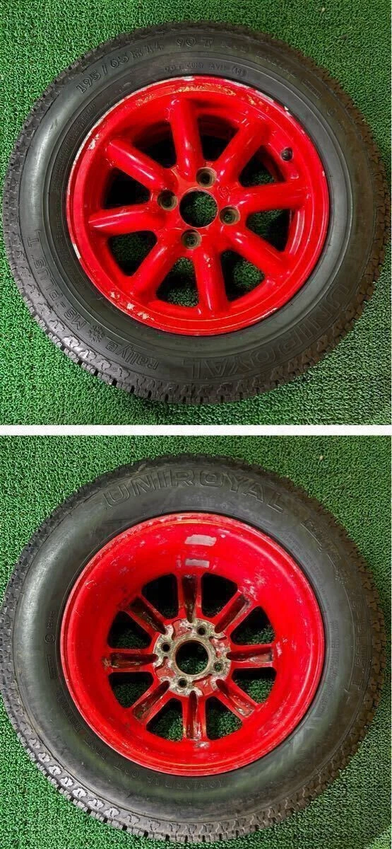 JDM 195/65R14 90T M+S UNIROYAL rallye MS-PLUS T BR146.0J +40 PCD:1004H No Tires - Image 4