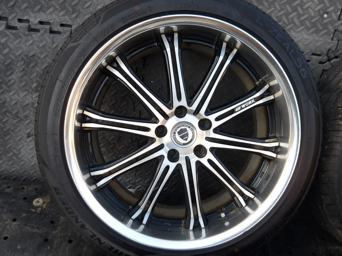 JDM Popular WORK Schbart SC1 SW1 Brushed Polished Tires with Good Groo No Tires - Image 4