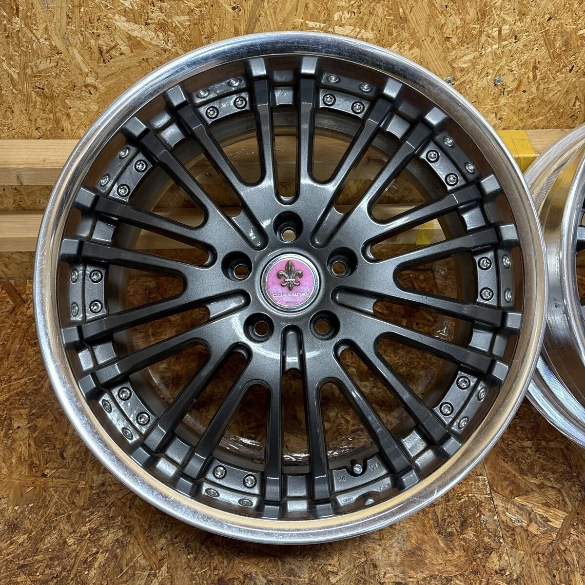 JDM Rare WORK Durandal DD2 deep rims 19x8.5J+25 120/5-lug for Lexus LS No Tires - Image 6