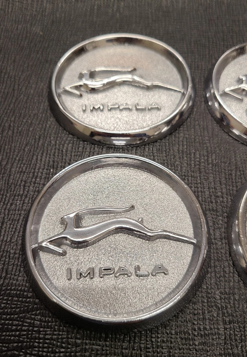 JDM Impala Metal Chip Knockoff Dayton Zenith Wire Wheel Center Cap Hyd No Tires - Image 3