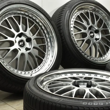 JDM WORK Zistance W10M 4Wheels no tires 20x9+14 9+31 5x114.3 Silver Black caps
