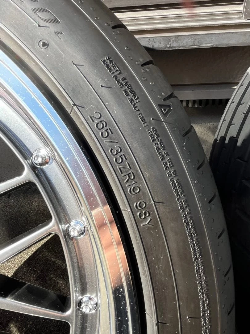 JDM Wheel & Tire Set BBS DB-BKBD forging LM19 FALKEN No Tires - Image 6