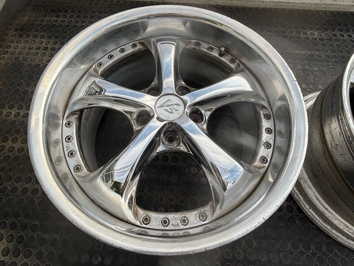 JDM WORK VS-KF Plated 18114.3 5-Hole 9j +45 O-Disk 2Book VS KF Old Dis No Tires - Image 2