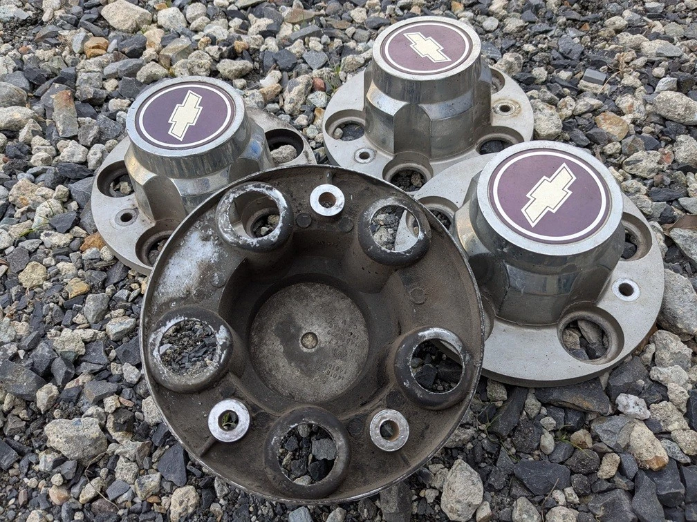 JDM Chevrolet C10 wheel cap center cap No Tires - Image 2