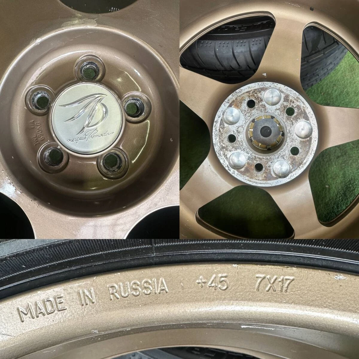 JDM DESMOND aftermarket wheels 174Book set 7J5HPCD100+45 rare lightwei No Tires - Image 7