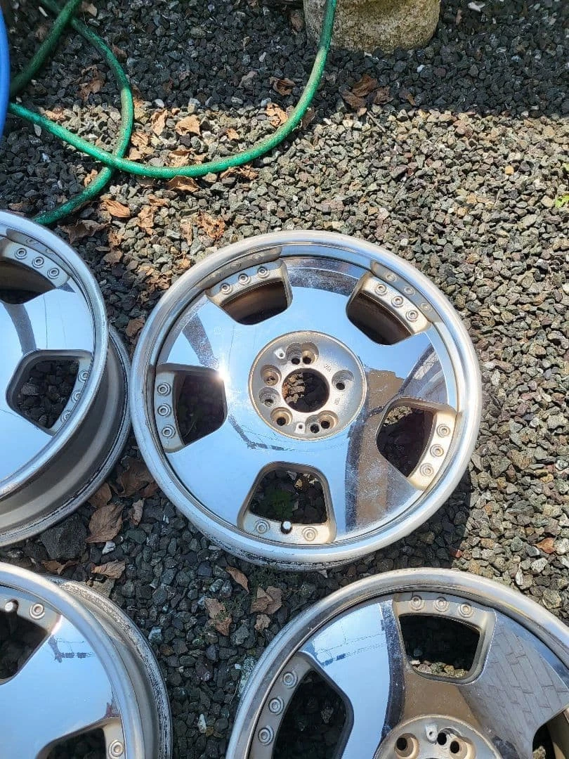 JDM Rare SSR Vienna Dish Plated Flush Fit for Light and Compact Cars No Tires - Image 5