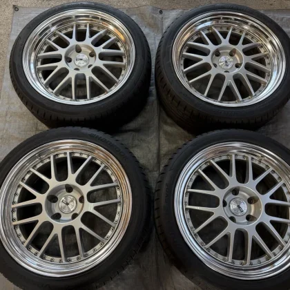 JDM Rare Tanabe SSR MS1 19x8.5j+47E 8.5j+43C 5x120 PCD wheels with Han No Tires