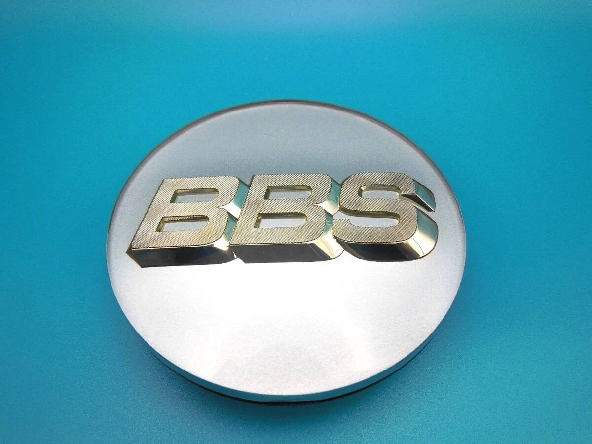 JDM BBS Platinum Silver Emblem φ70mm 3 pieces silver letter 56.24.073 No Tires - Image 7