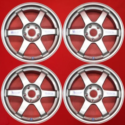JDM Used RAYS VOLKRACING TE37 wheels lightweight 7.6kg each 4-wheel 8. No Tires