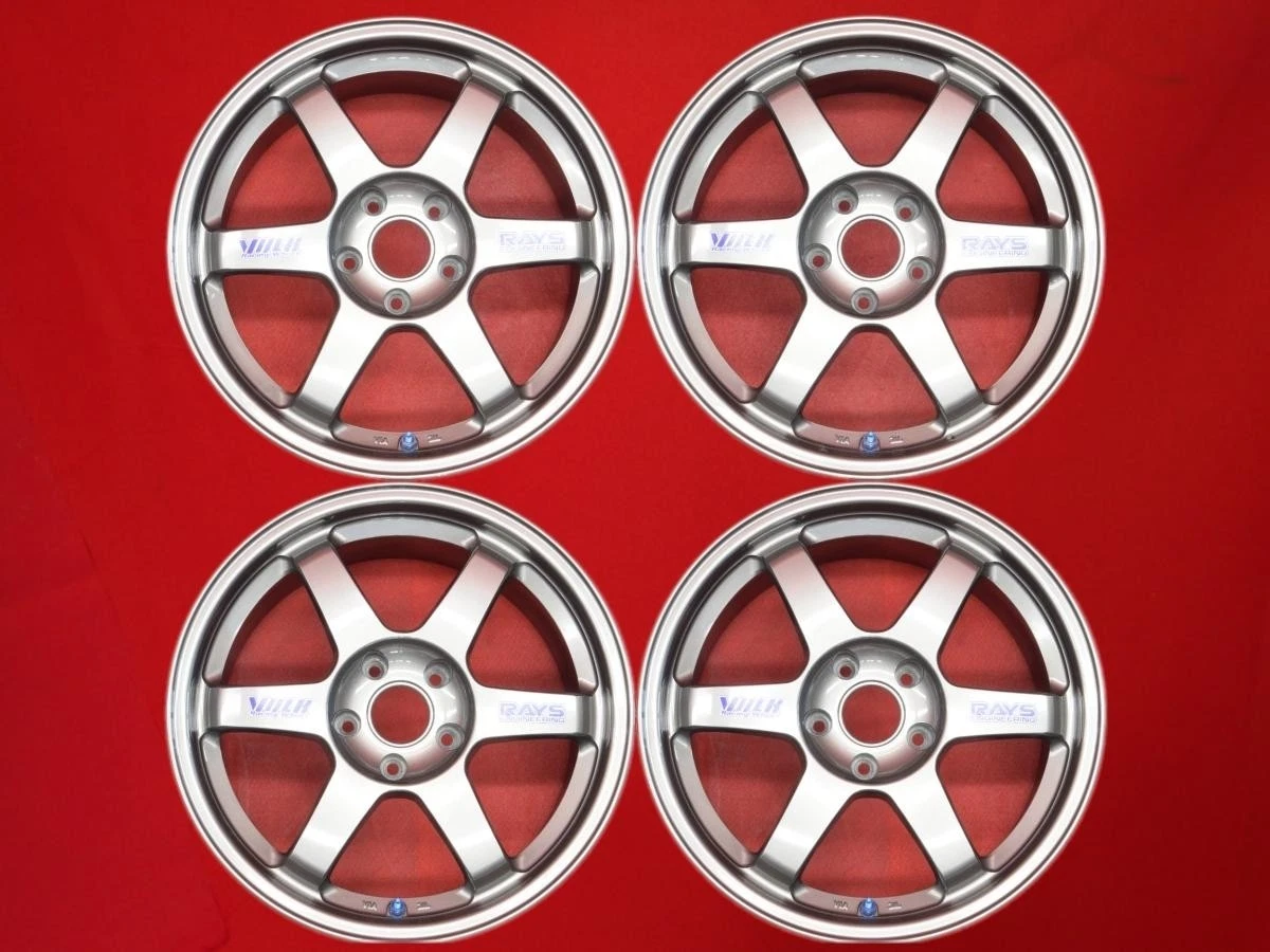 JDM Used RAYS VOLKRACING TE37 wheels lightweight 7.6kg each 4-wheel 8. No Tires