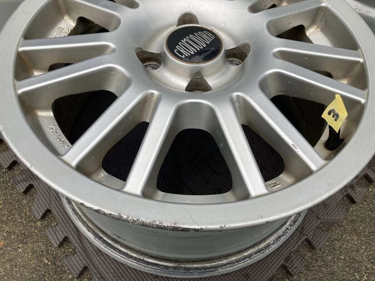 JDM Black Cromodora Race 2000 15 7J +38 100 4Book wheels for Roadster No Tires - Image 8