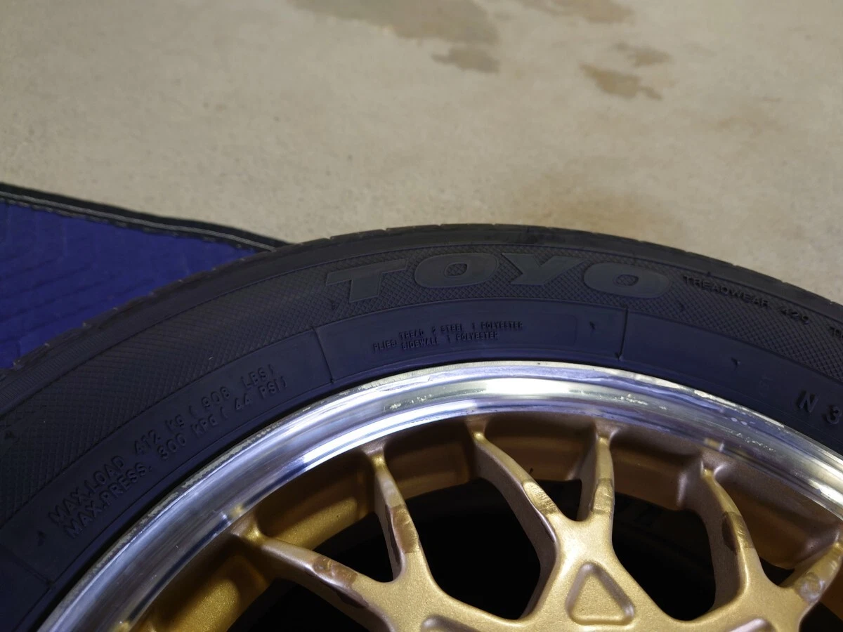 JDM BBS FORGED 13 Subaru OP tires 2023 model 165/65R13 very sharp out No Tires - Image 4