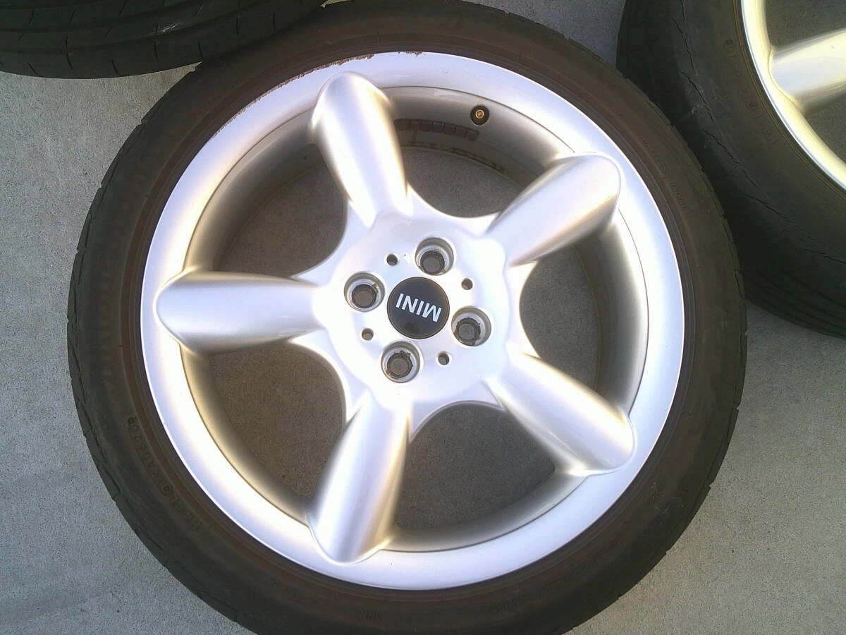 JDM BMW Mini Genuine 17 Aluminum Wheels 4-Bolt Pattern 7J x 17 +48 PCD No Tires - Image 4