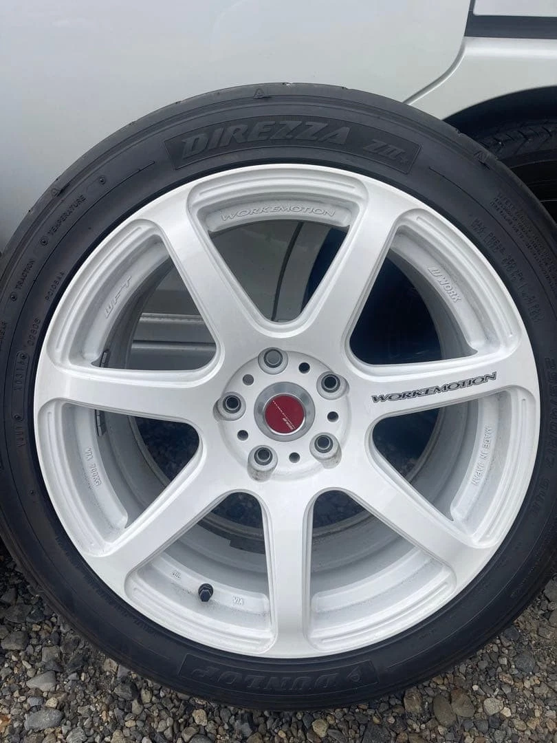 JDM work T7R 17x8.0 45 / 17x9.0 38 PCD114.3 No Tires - Image 9
