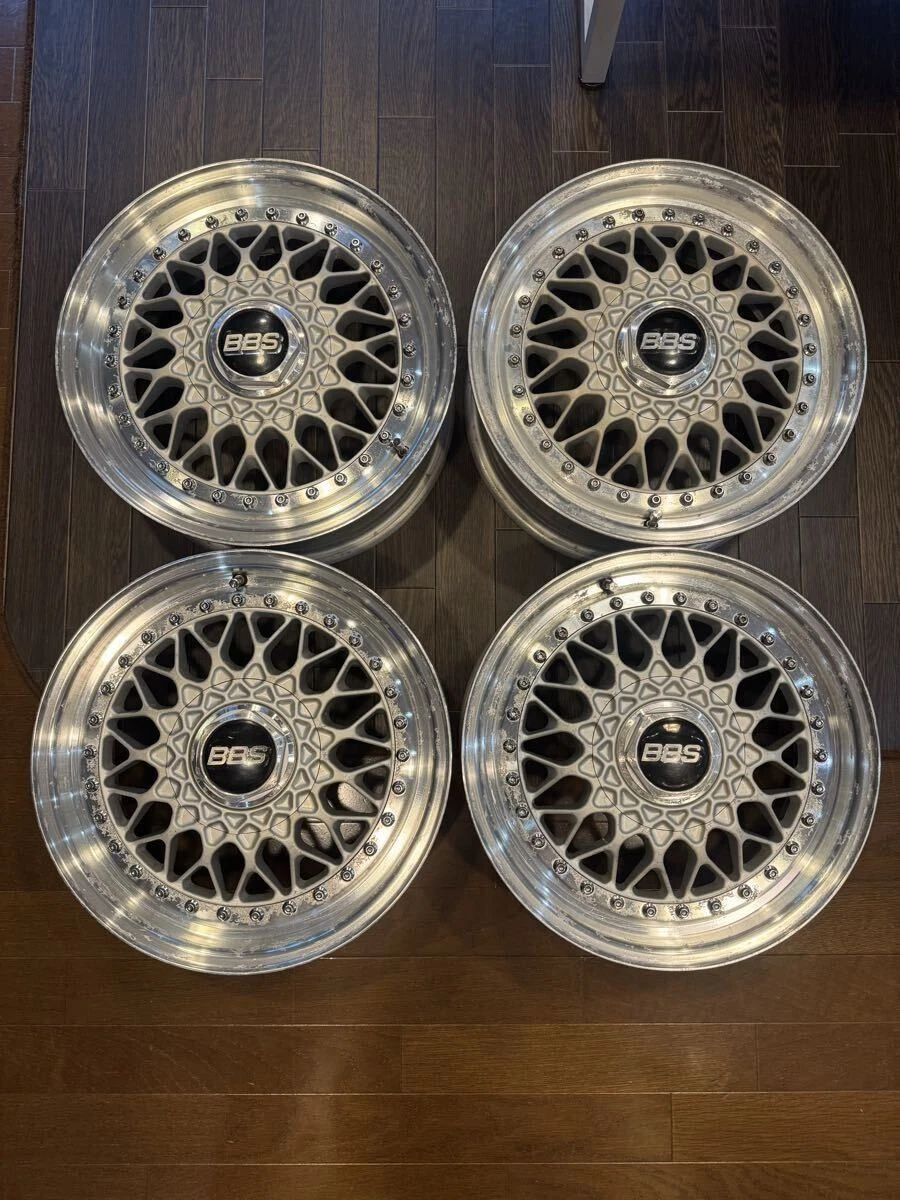 JDM Rare BBS RS189 4Wheels 15x6+38 4x100 6J+38 Hub56 approx