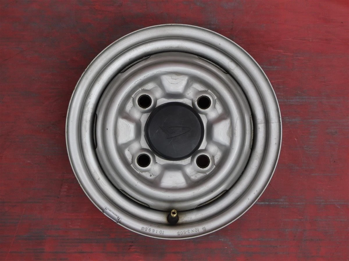 JDM Rare Item 4-Book Set Used Daihatsu Mi-ZII Genuine Steel Iron Wheel No Tires - Image 3