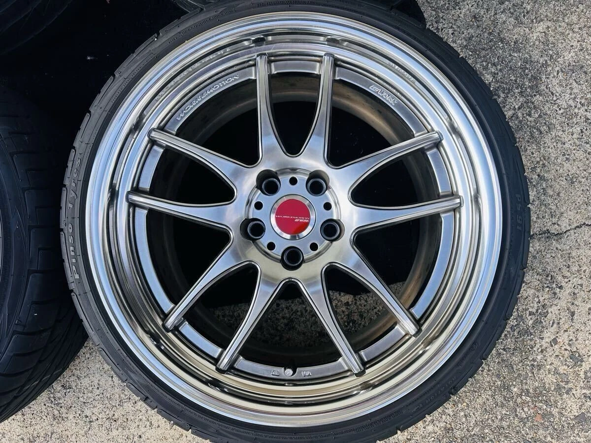 JDM WORK emotion CR2P 199.5J+30 10.5J+30 PCD114.3 5-lug Deep Corn Cave No Tires - Image 2