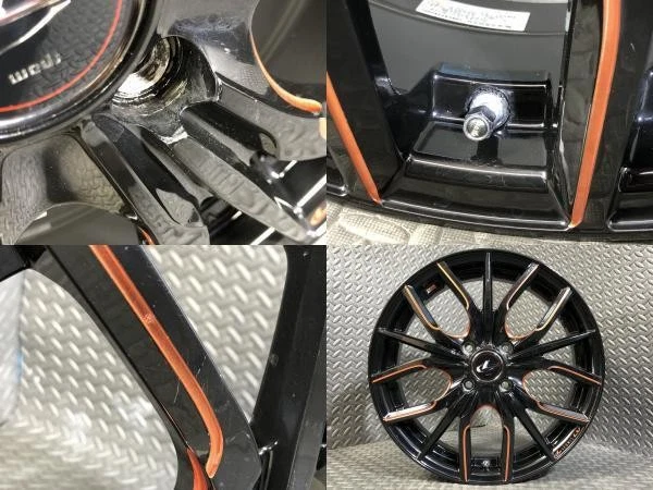 JDM Used 4-Book Wheel Set: Rare Color Weds LEONIS LV 5J-16 +45 100 4H No Tires - Image 3