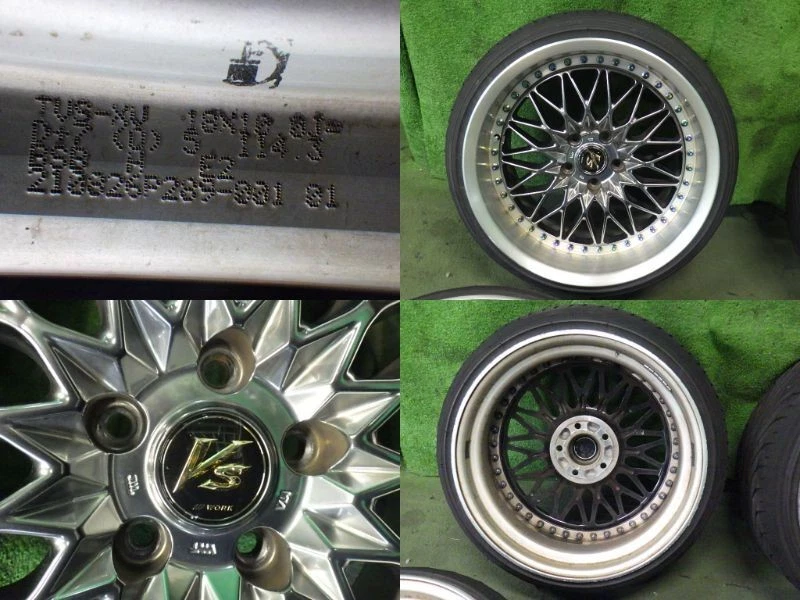 JDM Work VS-XV 189J -5B 10J +7D PCD114.3 5-lug deep rim 97mm aluminum No Tires - Image 9