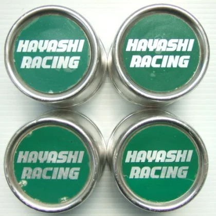 JDM 73mm Hayashi center caps HAYASHI RACING 73mm diameter 7360 old car No Tires