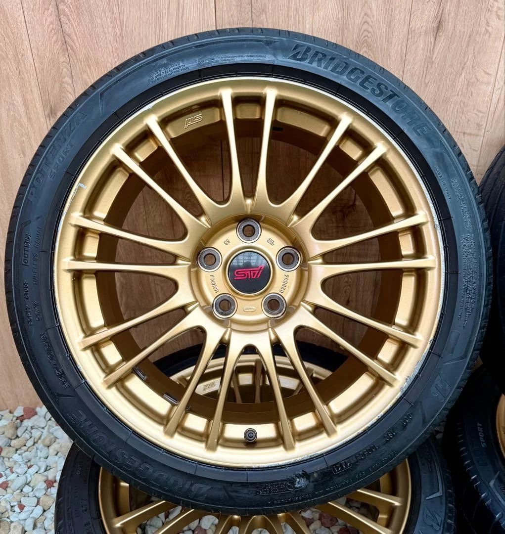 JDM BBSforgingsubaru WRX STI genuine 188.5JPCD114.3 No Tires - Image 2