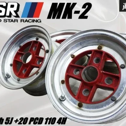 JDM Rare SSR Speedster MK-2 Mark II 105J +20 measured PCD 110 4-lug wh No Tires