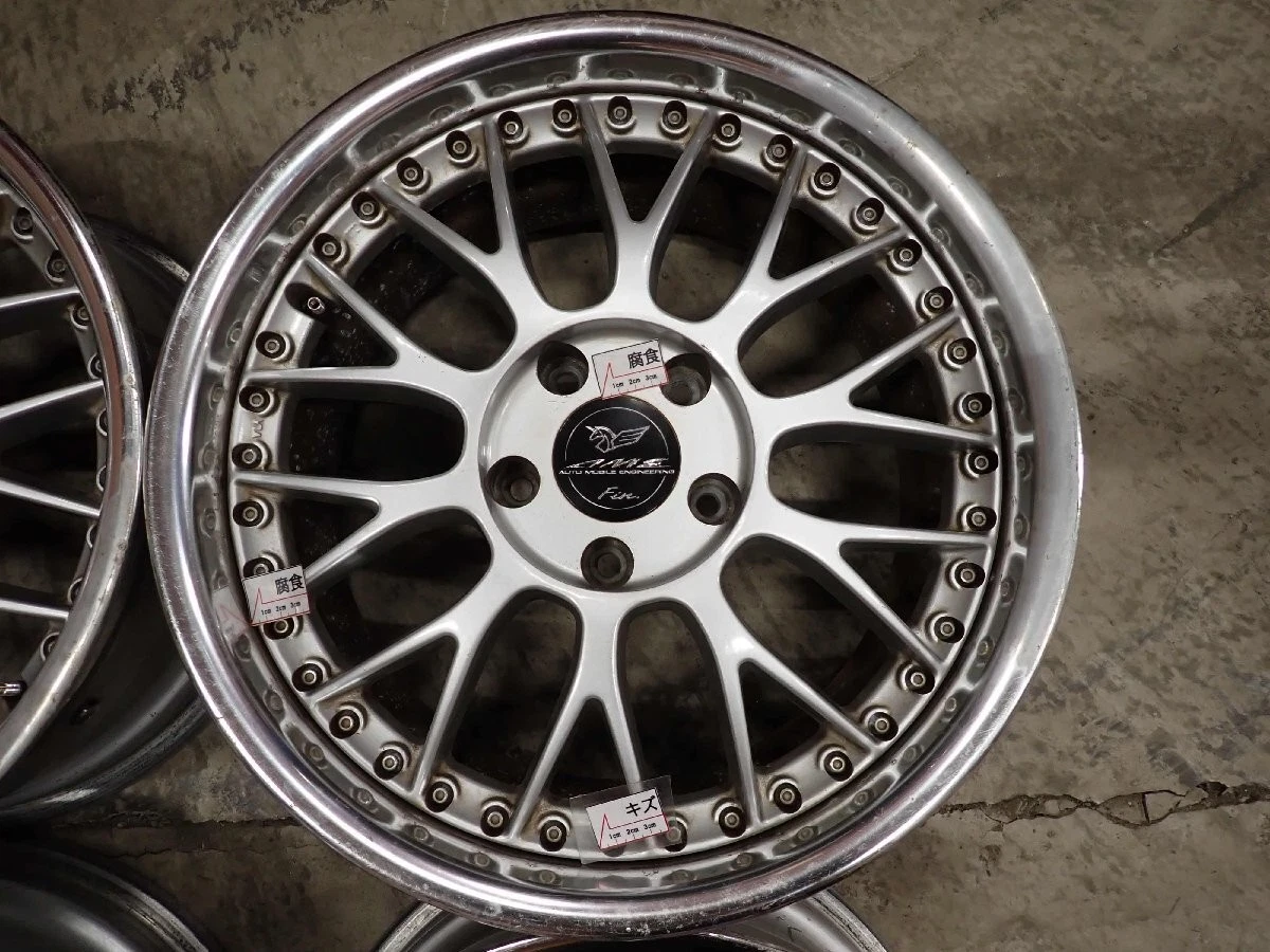 JDM 4-Book Set Corporate Address 17x8J/9J ENKEI AME Fin Aluminum Wheel No Tires - Image 3