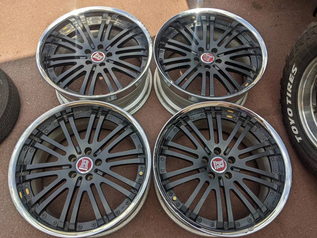 JDM WORK Deep Rims 9.5J/10J Extra Thick for Alphard Vellfire Skyline F No Tires - Image 3