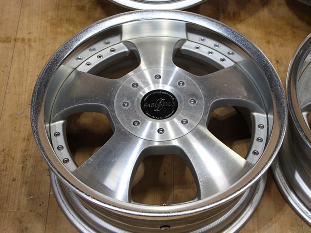 JDM C39 deep rims rare Fabless PROFOUND 15x5.5J+38 6.5J+38 PCD110 PCD1 No Tires - Image 4
