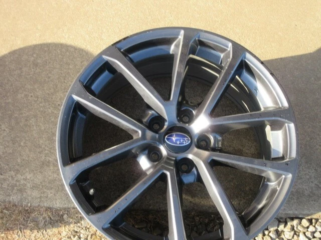 JDM Subaru WRX STI genuine aluminum wheels 18x8.5J 4-piece set No Tires - Image 2