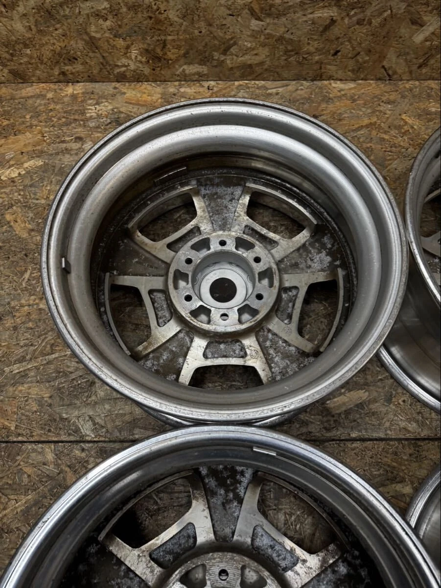 JDM Rare WORK Euroline DH 188.5J+25 9J+25 PCD139.7 6-hole 6H deep rim No Tires - Image 8