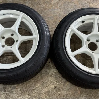 JDM Rare P1 Racing 168.5J+27 PCD114.3 5-hole 5H wheels for Silvia Skyl No Tires