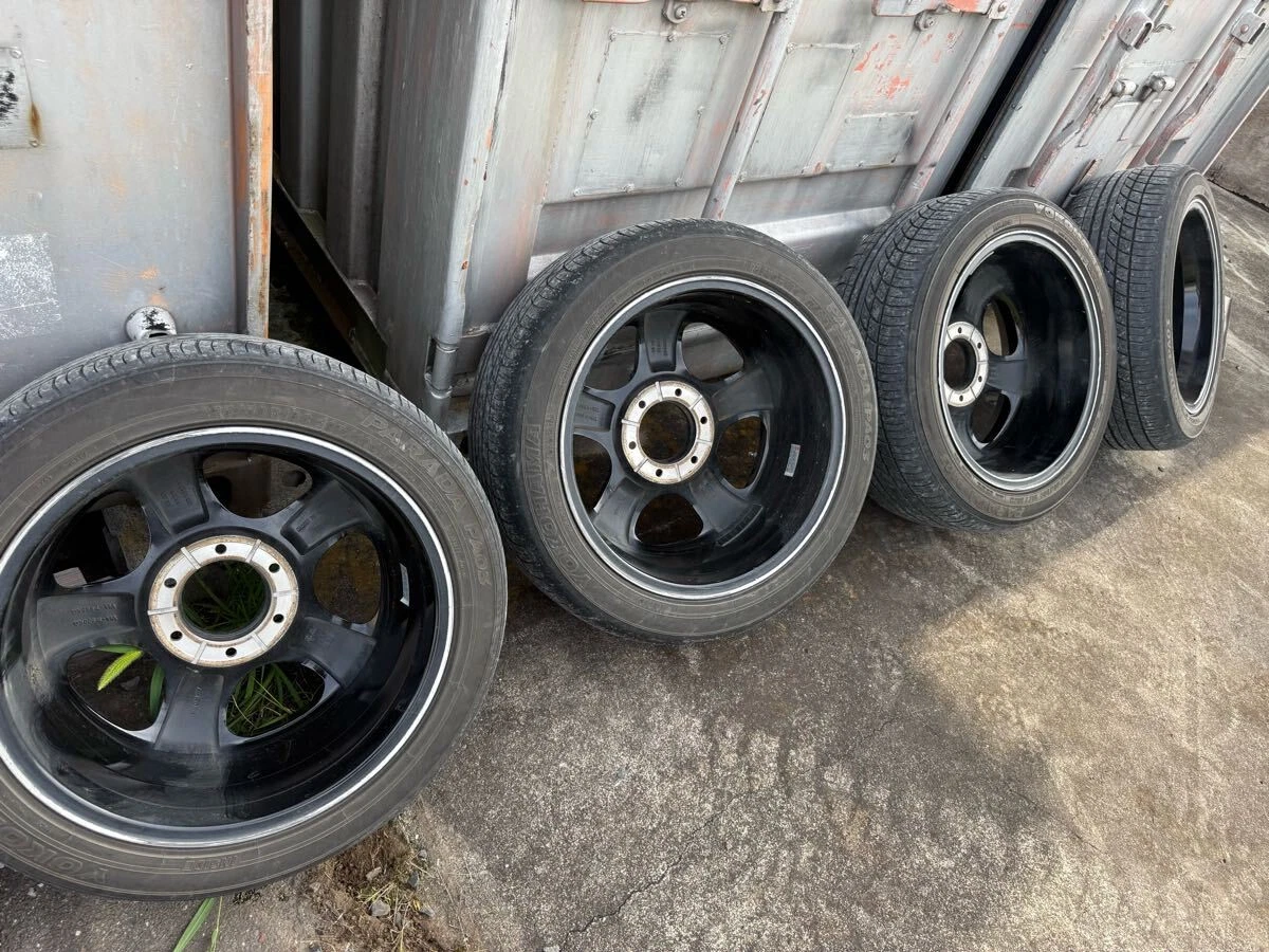 JDM WORK XTRAP 225.50.18-inch 4Book Hiace 6-hole nuts nut caps lock nu No Tires - Image 6