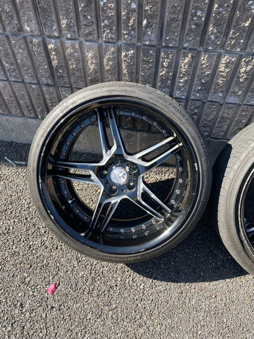 JDM WORK Durandal 9.5j+15 deep rims for mini vans sedans and Drill-Lik No Tires - Image 8