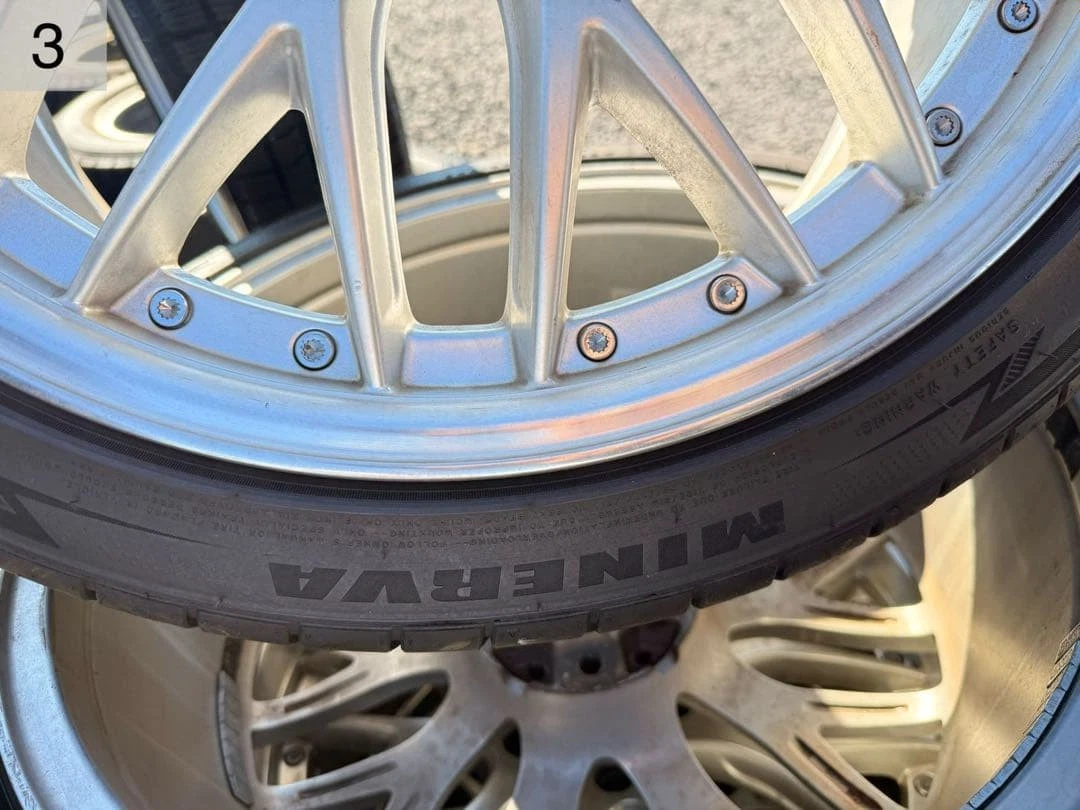 JDM WORK multi Forchetta aluminum wheels with summer tires 4-pack set No Tires - Image 5