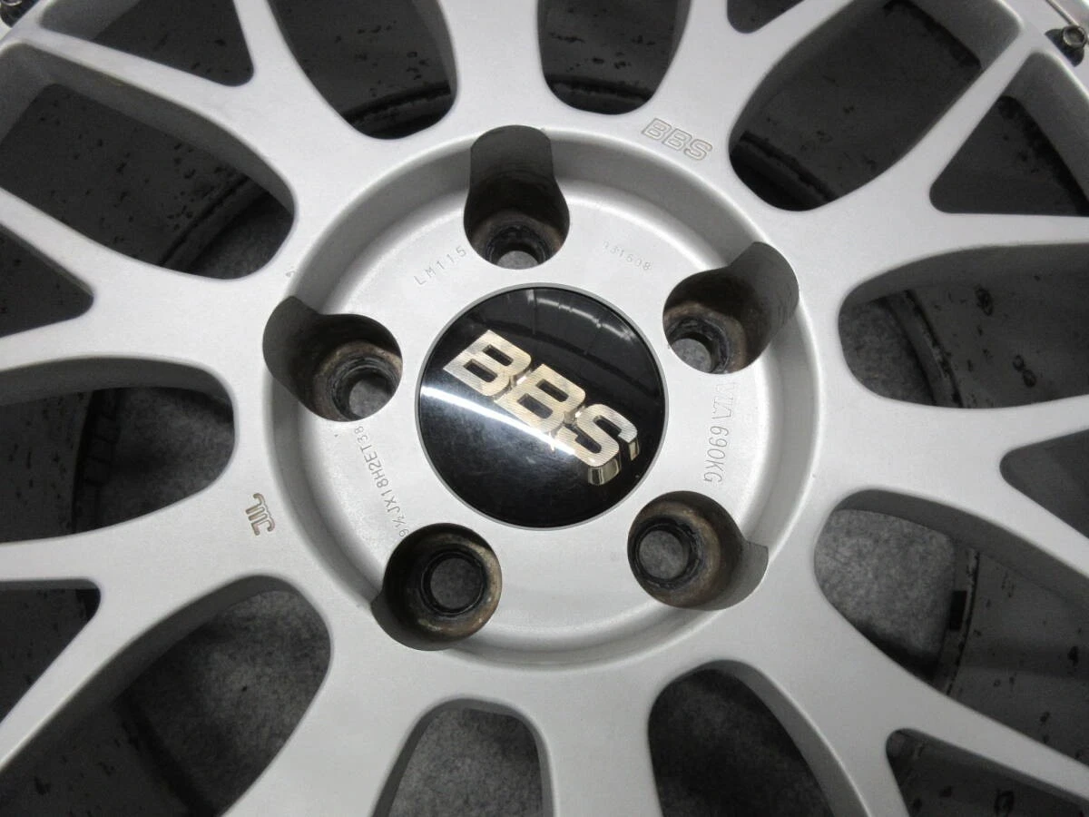 JDM Rare BBS 4Wheels LMP078 LM115 18x8+35 9.5+38 5 x114.3 Mark X Alphard Skyline - Image 9