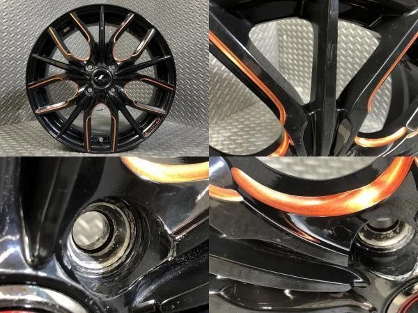 JDM Used 4-Book Wheel Set: Rare Color Weds LEONIS LV 5J-16 +45 100 4H No Tires - Image 2