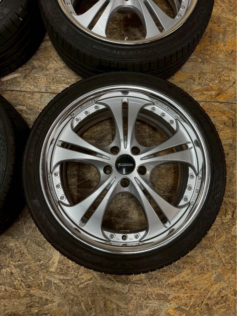 JDM Rare SSR Felini 198.5J+37 PCD114.3 5-hole 5H Cerberus II wheels fo No Tires - Image 5