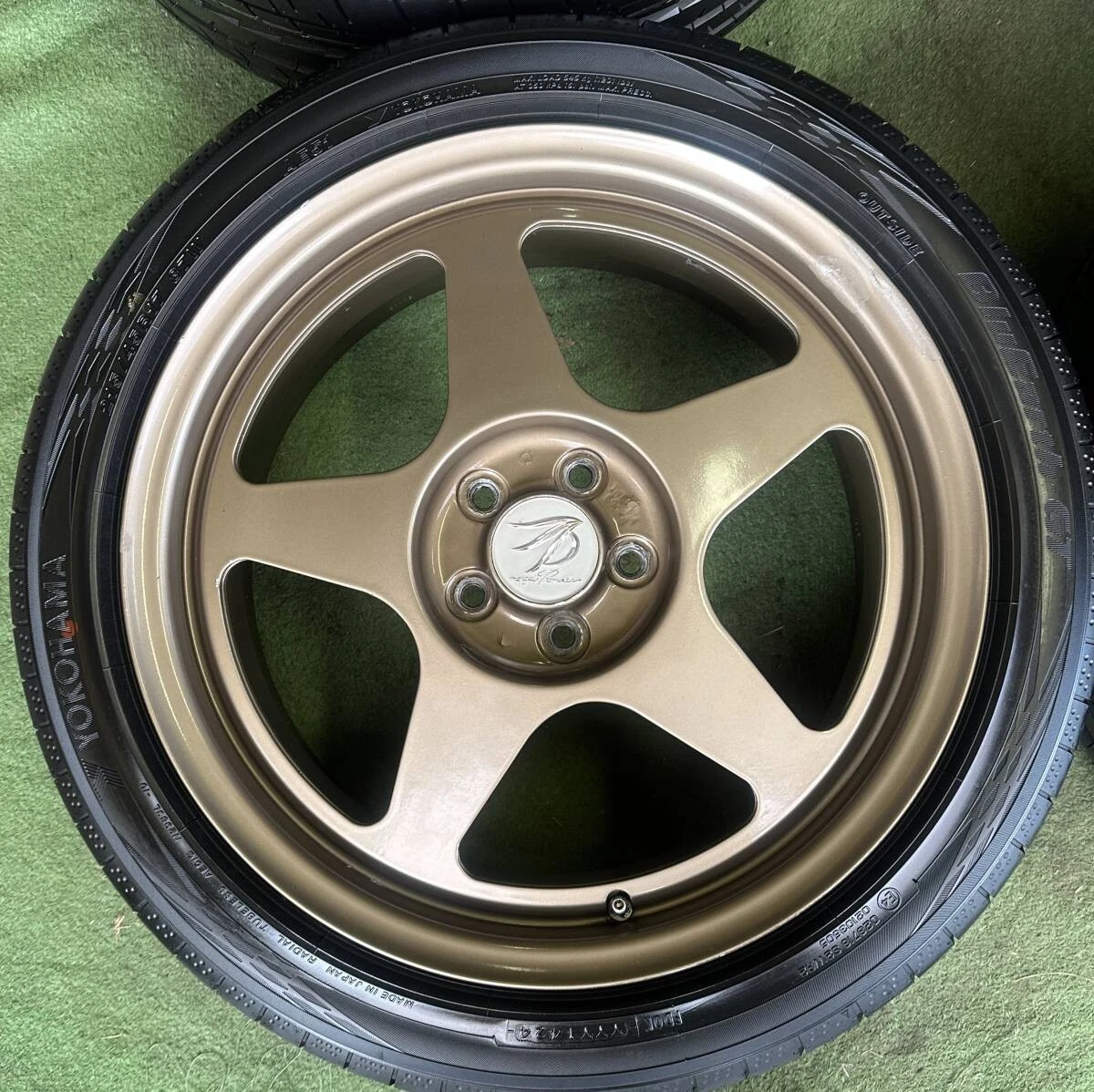 JDM DESMOND aftermarket wheels 174Book set 7J5HPCD100+45 rare lightwei No Tires - Image 3