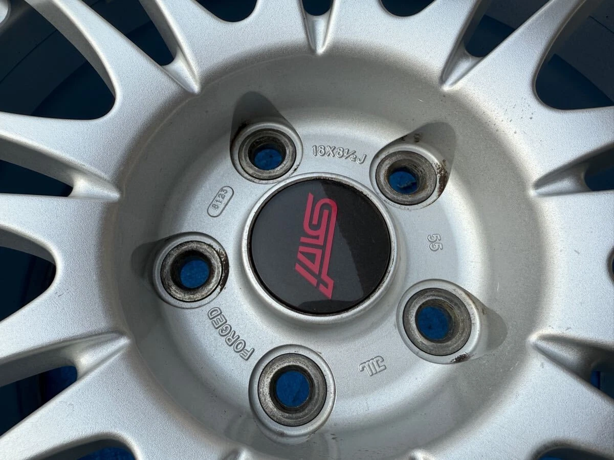 JDM Forging Subaru STI Genuine Option BBS RV739 18 8.5J +55 GVB GVF GR No Tires - Image 8