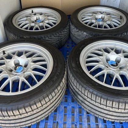 JDM Skyline GT-R BNR32 R32 V-Spec II OEM 17BBS Mesh Forging Wheels 4Bo No Tires